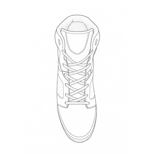 Premium Highneck Sneaker Model Sketch