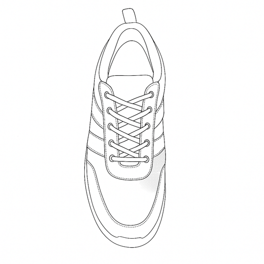 Premium Sport Shoes Model Sketch