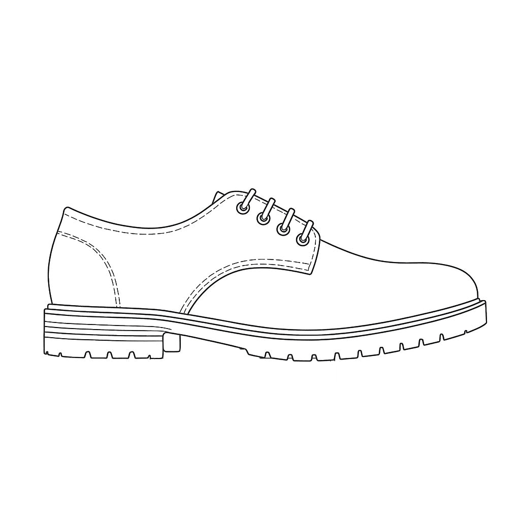 Premium Formal shoes Model Sketch