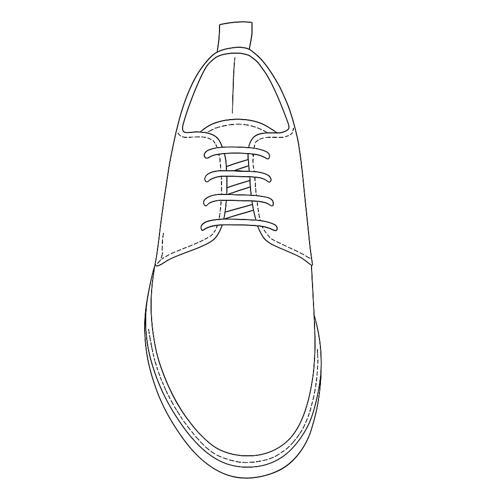 Premium Formal shoes Model Sketch