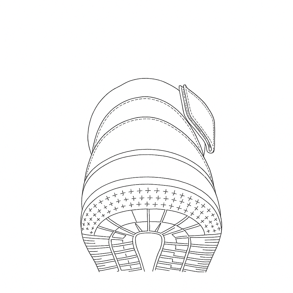 Premium Highneck Sneaker Model Sketch