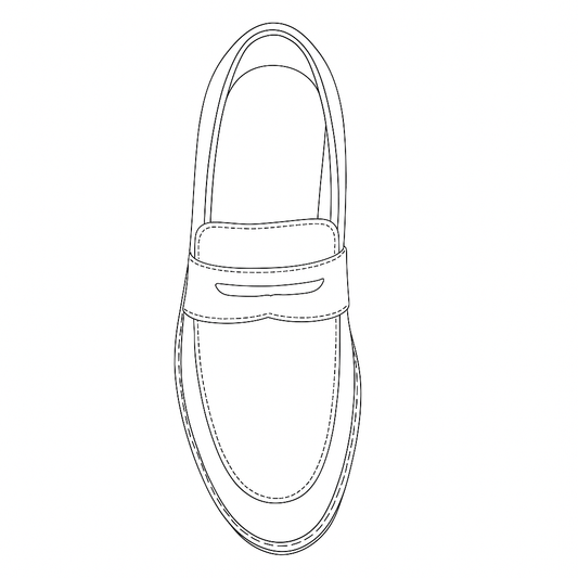 Premium Formal Mojaris Model Sketch