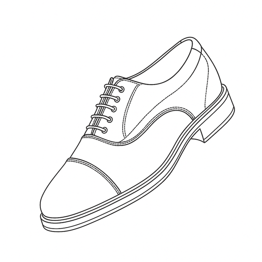Premium Formal shoes Model Sketch