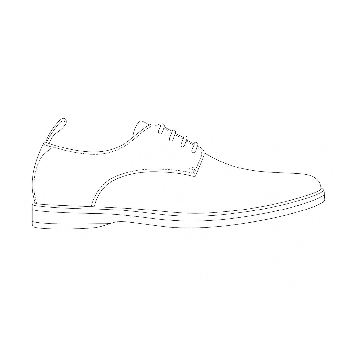 Premium Formal shoes Model Sketch