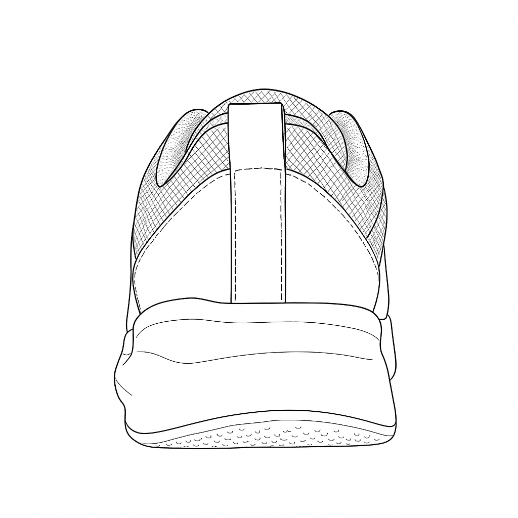 Premium Sport Shoes Model Sketch