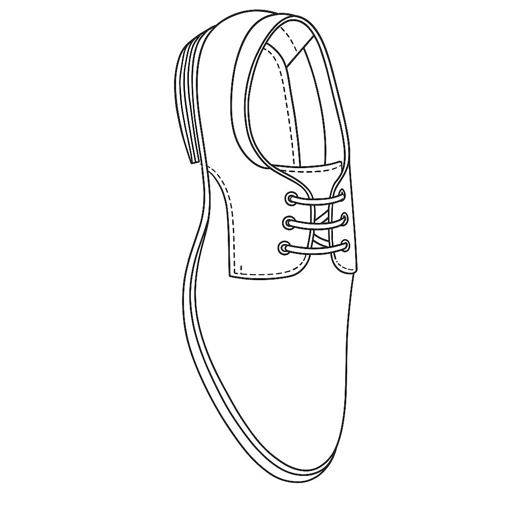 Premium Formal shoes Model Sketch