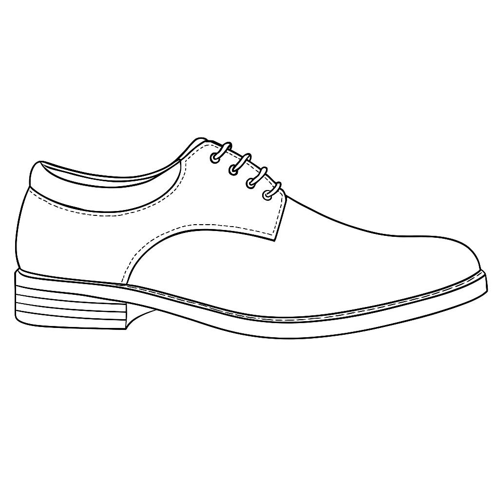 Premium Formal shoes Model Sketch