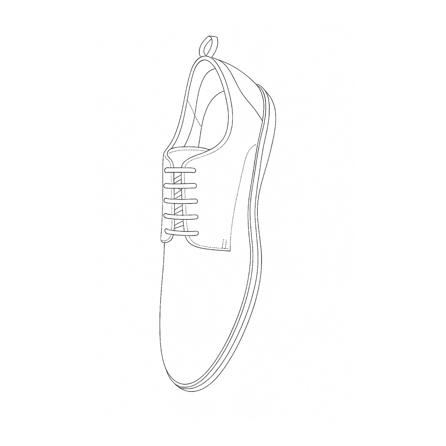 Premium Formal shoes Model Sketch