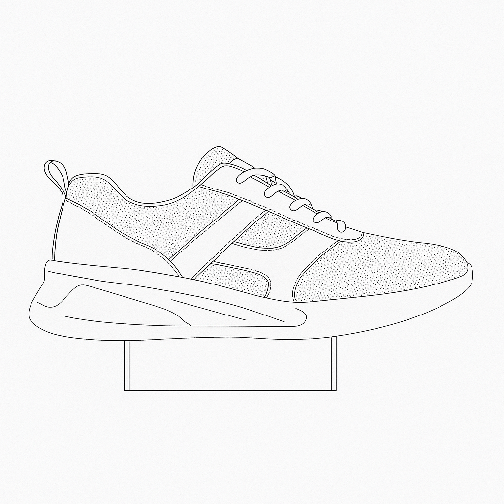 Premium Sport Shoes Model Sketch