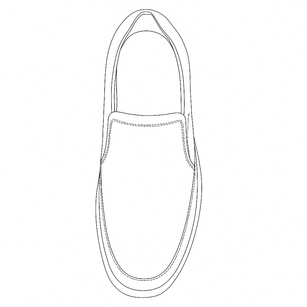 Premium Formal shoes Model Sketch