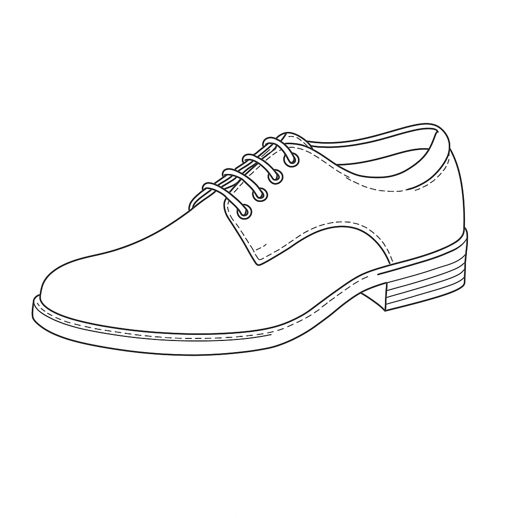 Premium Formal shoes Model Sketch
