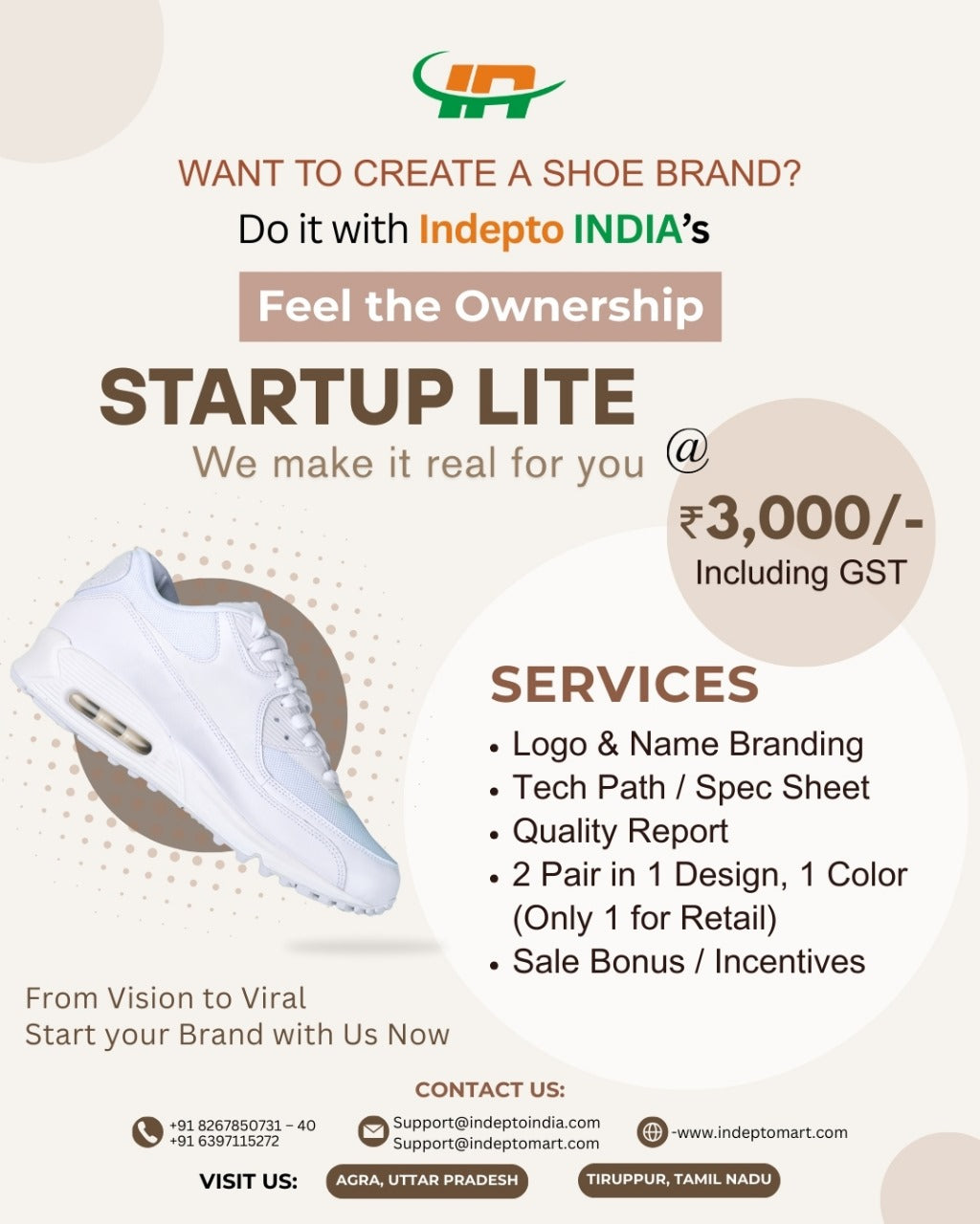 “Startup LITE: Step into Your Shoe Brand Journey”.